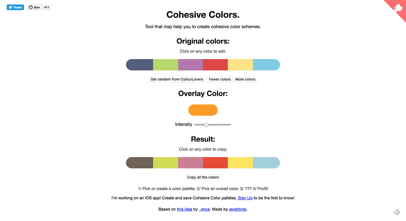 cohesive colors tool for creating perfect color palettes