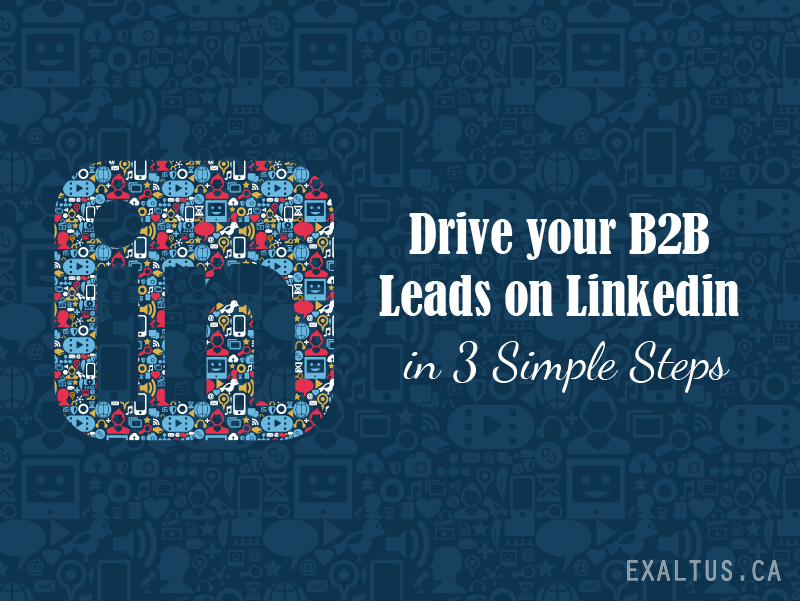 social-how to drive B2B leads via Linkedin in 3 simple steps_Feature