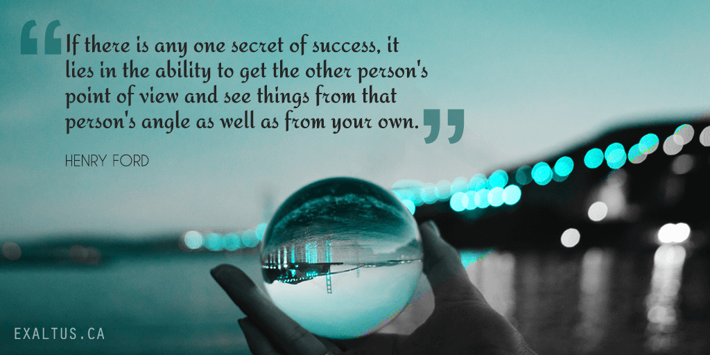 Twitter-If there is any one secret of success, it lies in the ability to get the other person's point of view and see things from that person's angle as well as from your own