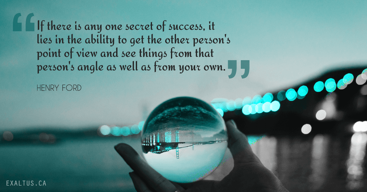 facebook-If there is any one secret of success, it lies in the ability to get the other person's point of view and see things from that person's angle as well as from your own