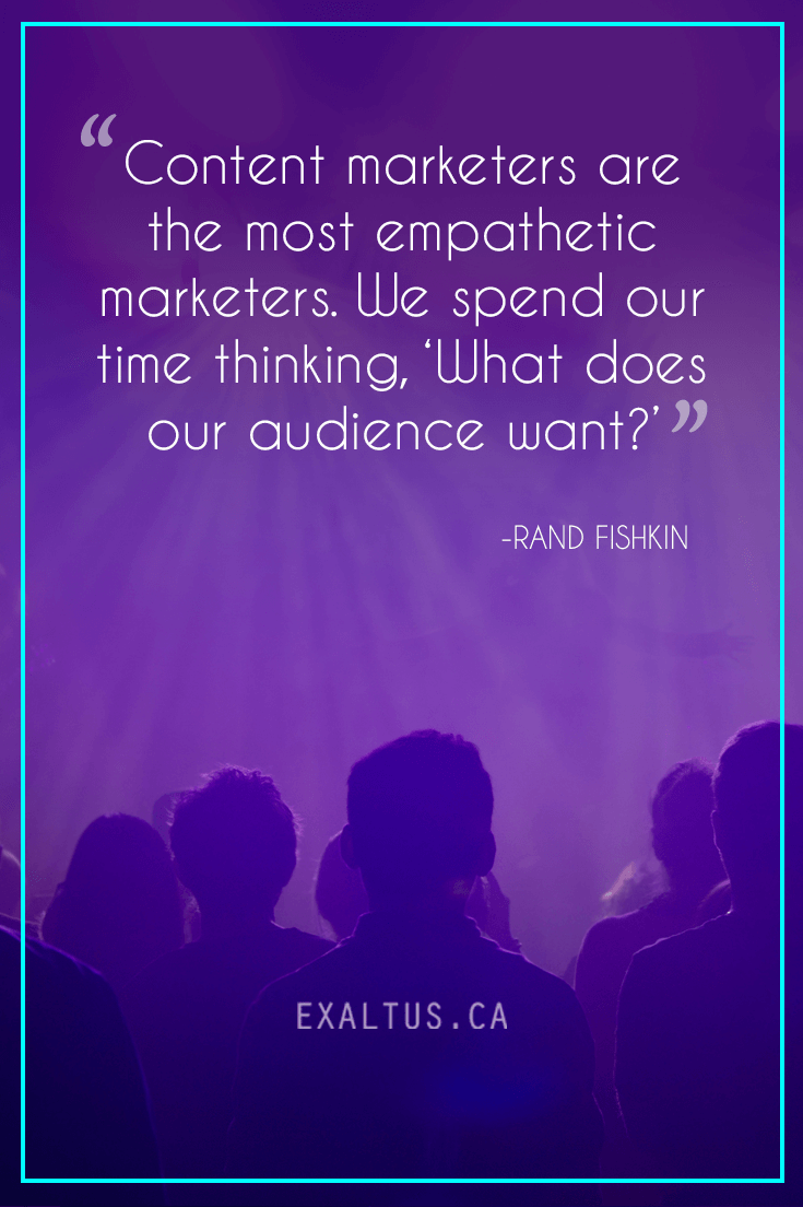 pinterest-Content marketers are the most empathetic marketers. We spend our time thinking, ‘What does our audience want?'