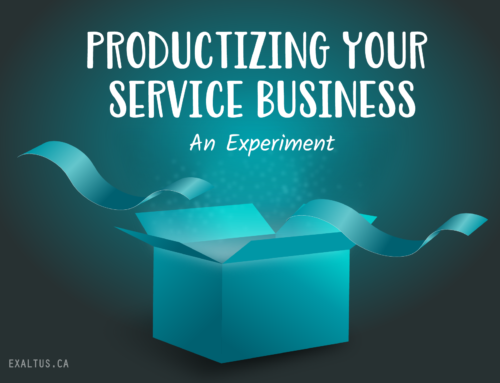Productizing your service business: An experiment