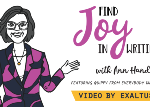 whiteboard animation example find the joy in writing ann handley