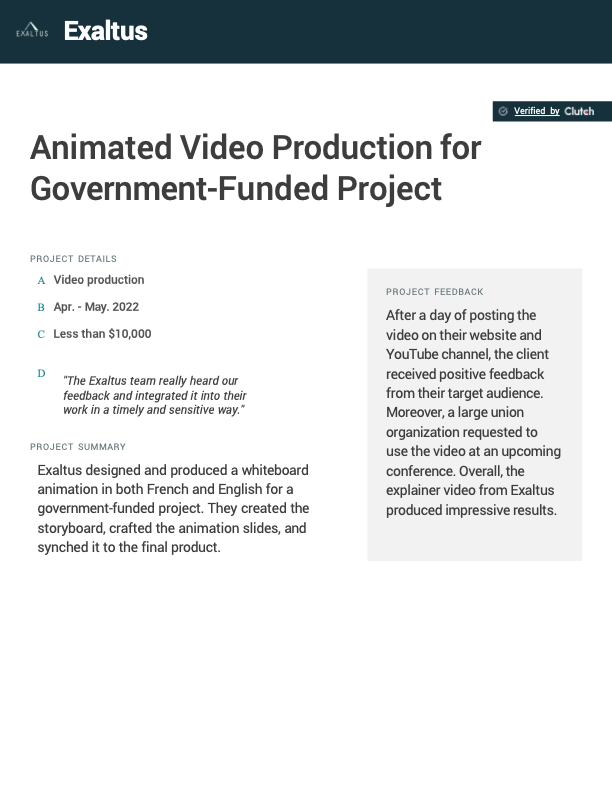 case study government animation